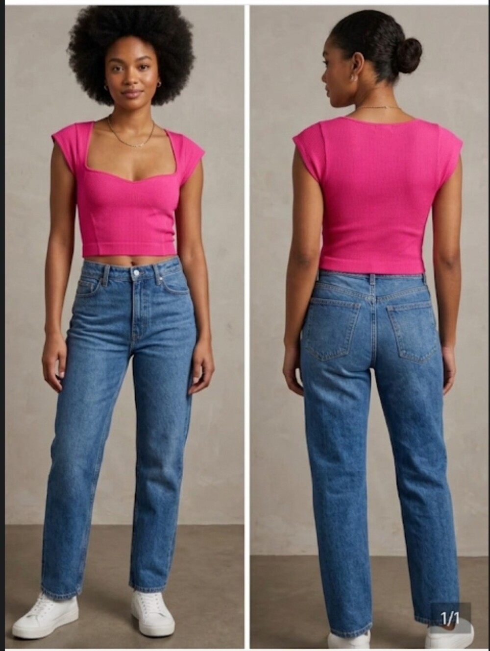 Stylish Ribbed Pink Scoop Neck Women's Top